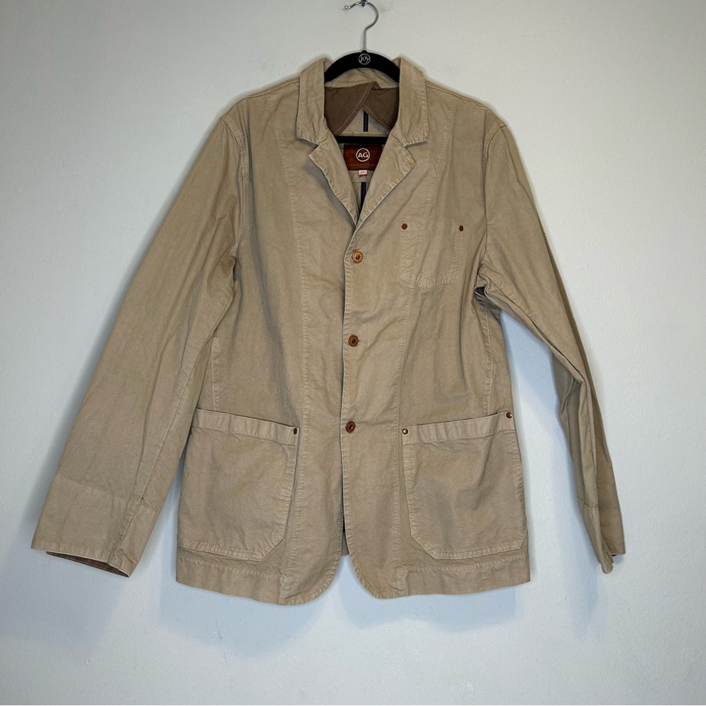 AG Men’s Khaki Tan The Campus Blazer Size XL